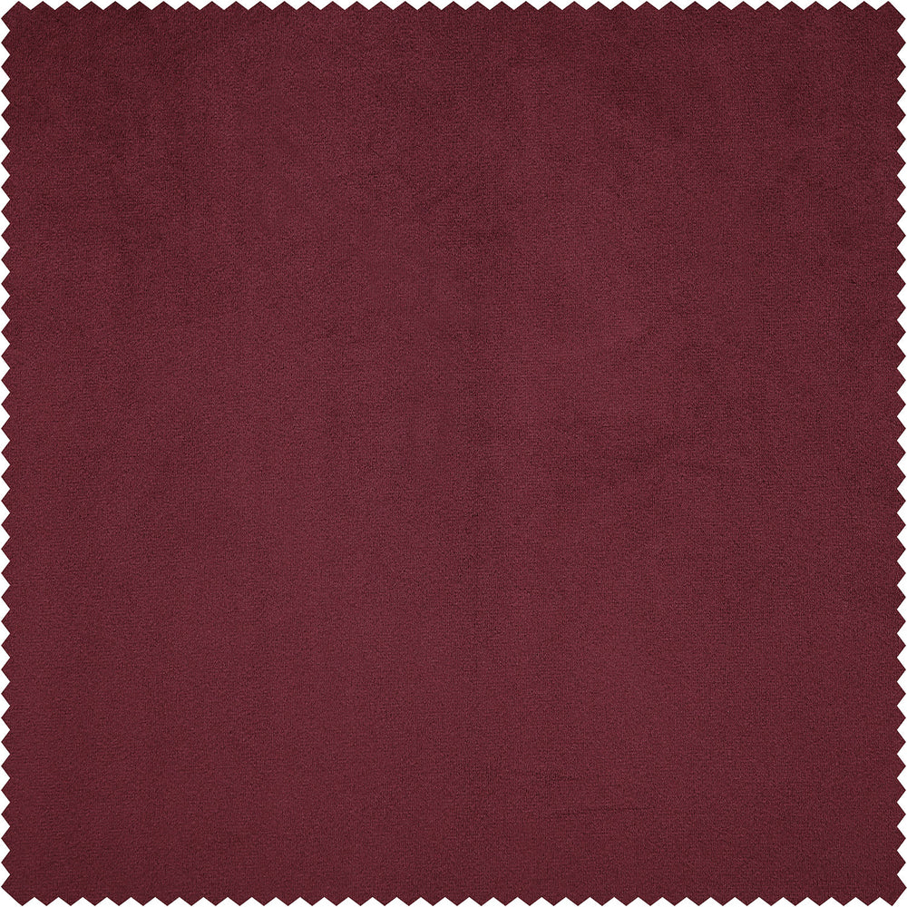Dark Merlot Heritage Plush Velvet Custom Curtain
