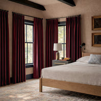 Dark Merlot Heritage Plush Velvet Custom Curtain