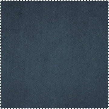 London Blue Heritage Plush Velvet Custom Curtain - HalfPriceDrapes.com
