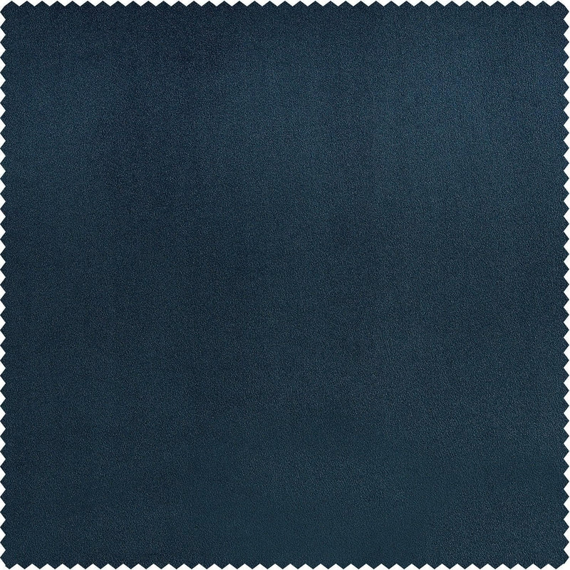 Avalon Blue Heritage Plush Velvet Custom Curtain - HalfPriceDrapes.com