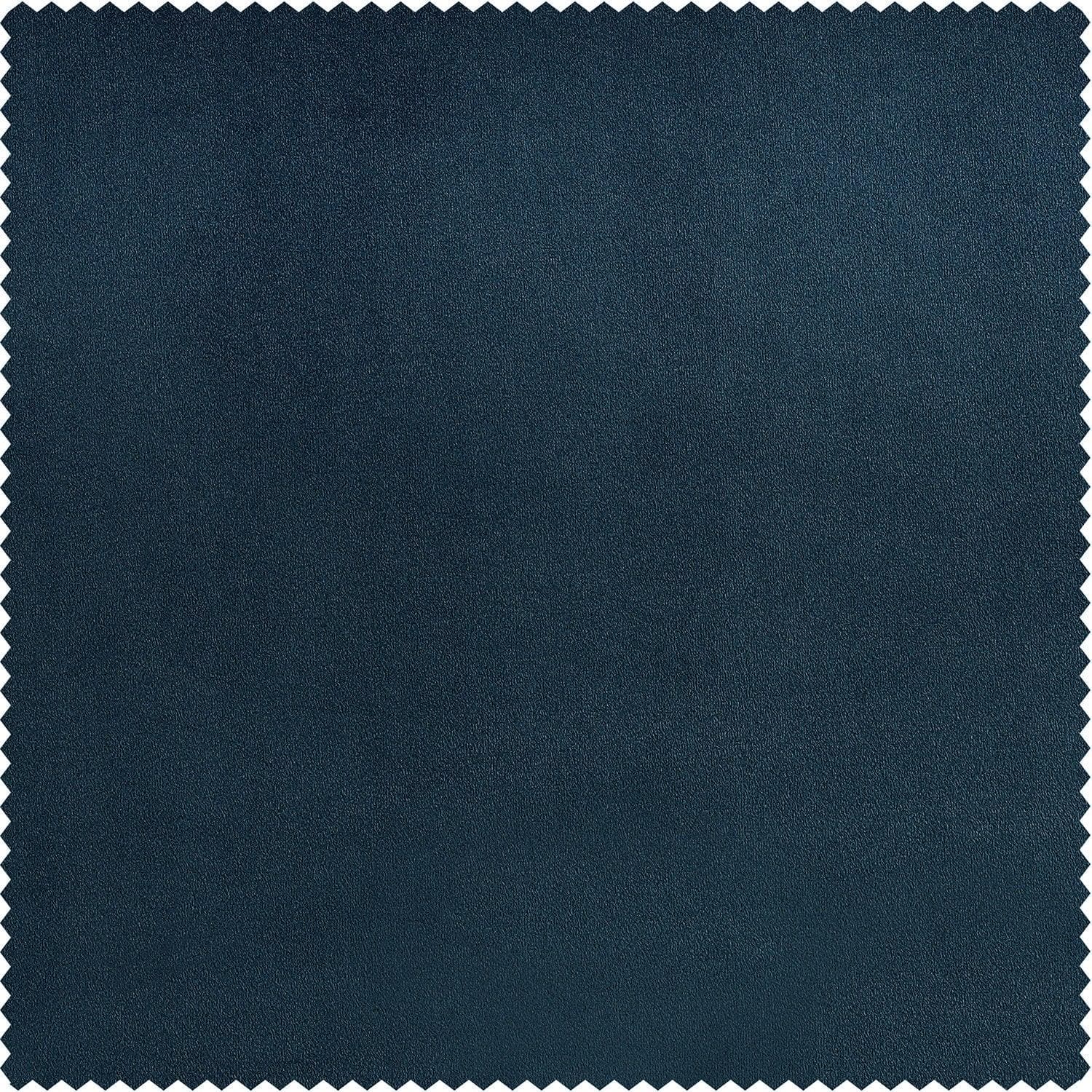 Avalon Blue Extra Wide Heritage Plush Velvet Room Darkening Curtain