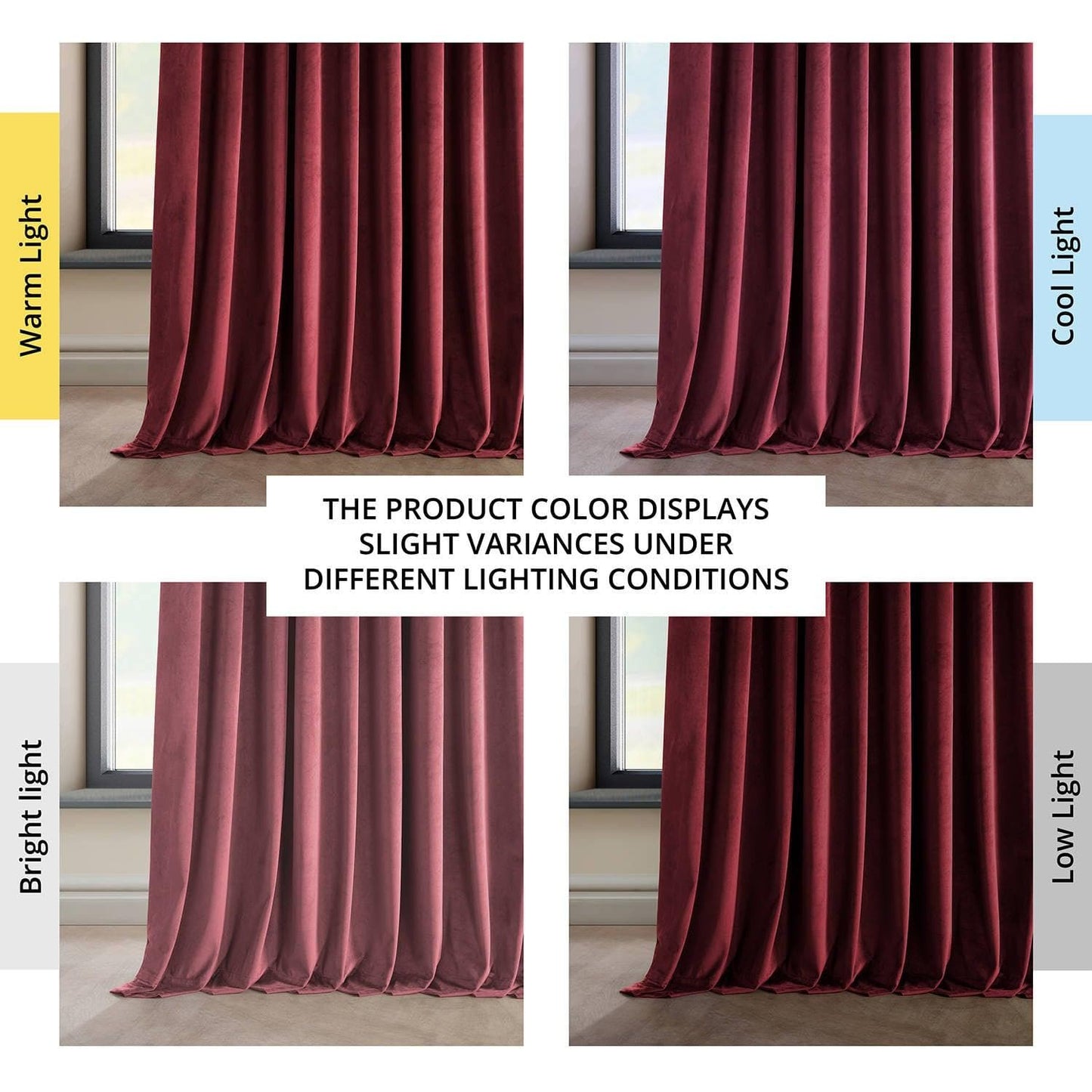 Cinema Red Extra Wide Heritage Plush Velvet Curtain - HalfPriceDrapes.com