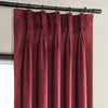 Cinema Red French Pleat Heritage Plush Velvet Curtain - HalfPriceDrapes.com