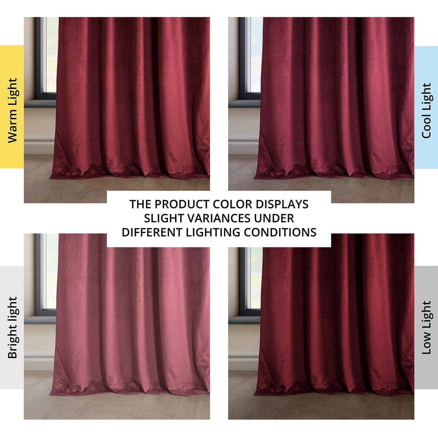 Cinema Red Heritage Plush Velvet Curtain - HalfPriceDrapes.com