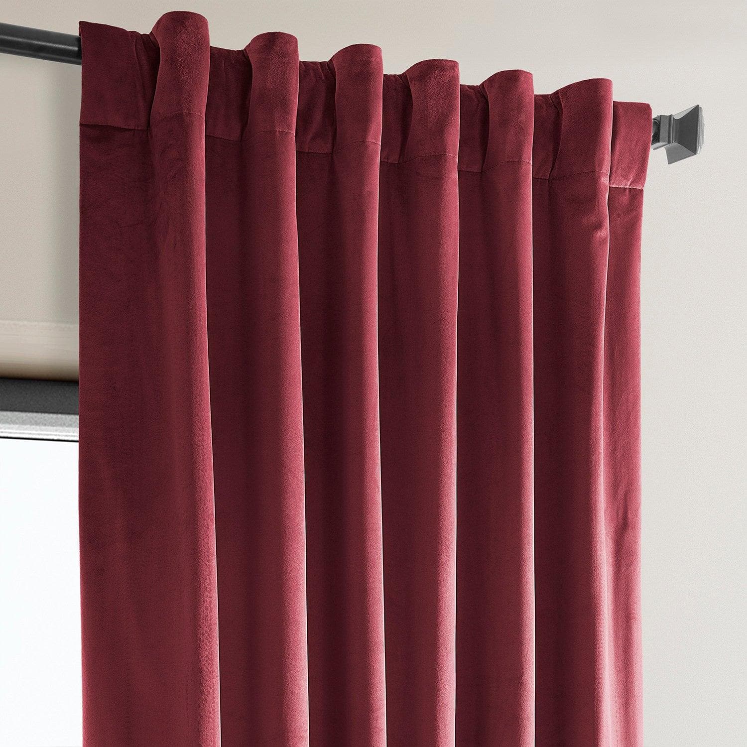 Cinema Red Heritage Plush Velvet Curtain - HalfPriceDrapes.com