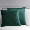 Forestry Green Heritage Plush Velvet Cushion Covers - Pair