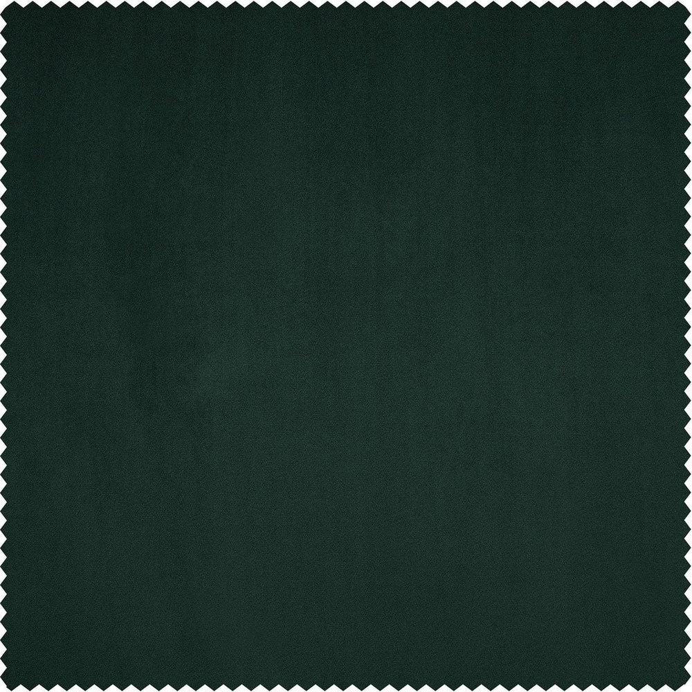 Forestry Green Heritage Plush Velvet Custom Curtain - HalfPriceDrapes.com