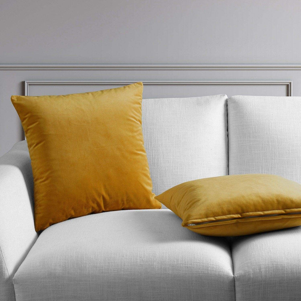 Aztec Gold Heritage Plush Velvet Cushion Covers - Pair - HalfPriceDrapes.com