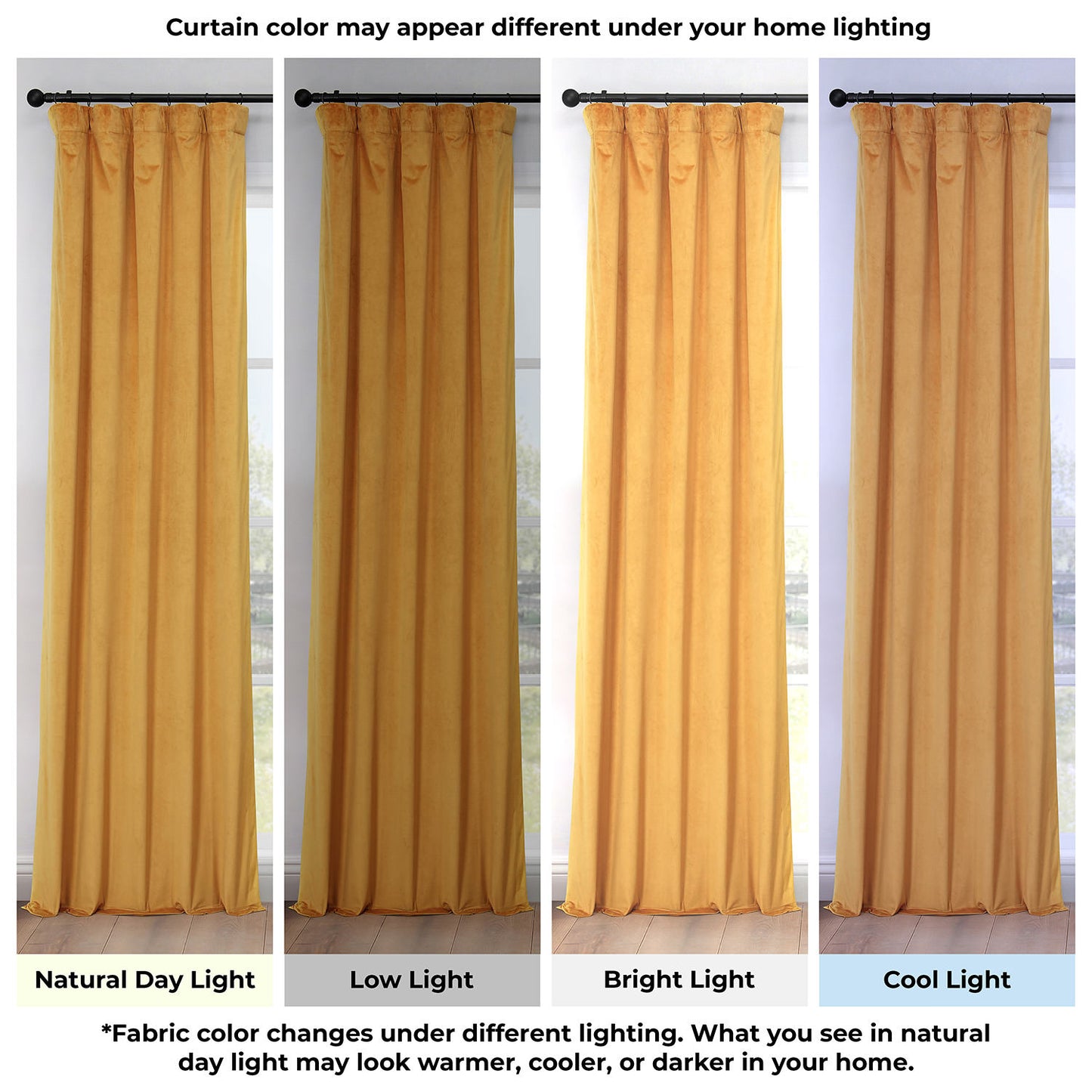 Aztec Gold Heritage Plush Velvet Room Darkening Curtain