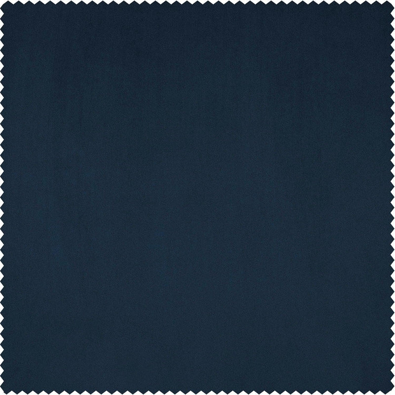Eternal Blue Heritage Plush Velvet Custom Curtain - HalfPriceDrapes.com