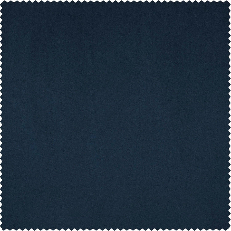 Eternal Blue Heritage Plush Velvet Custom Curtain - HalfPriceDrapes.com