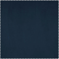 Eternal Blue Extra Wide Heritage Plush Velvet Room Darkening Curtain