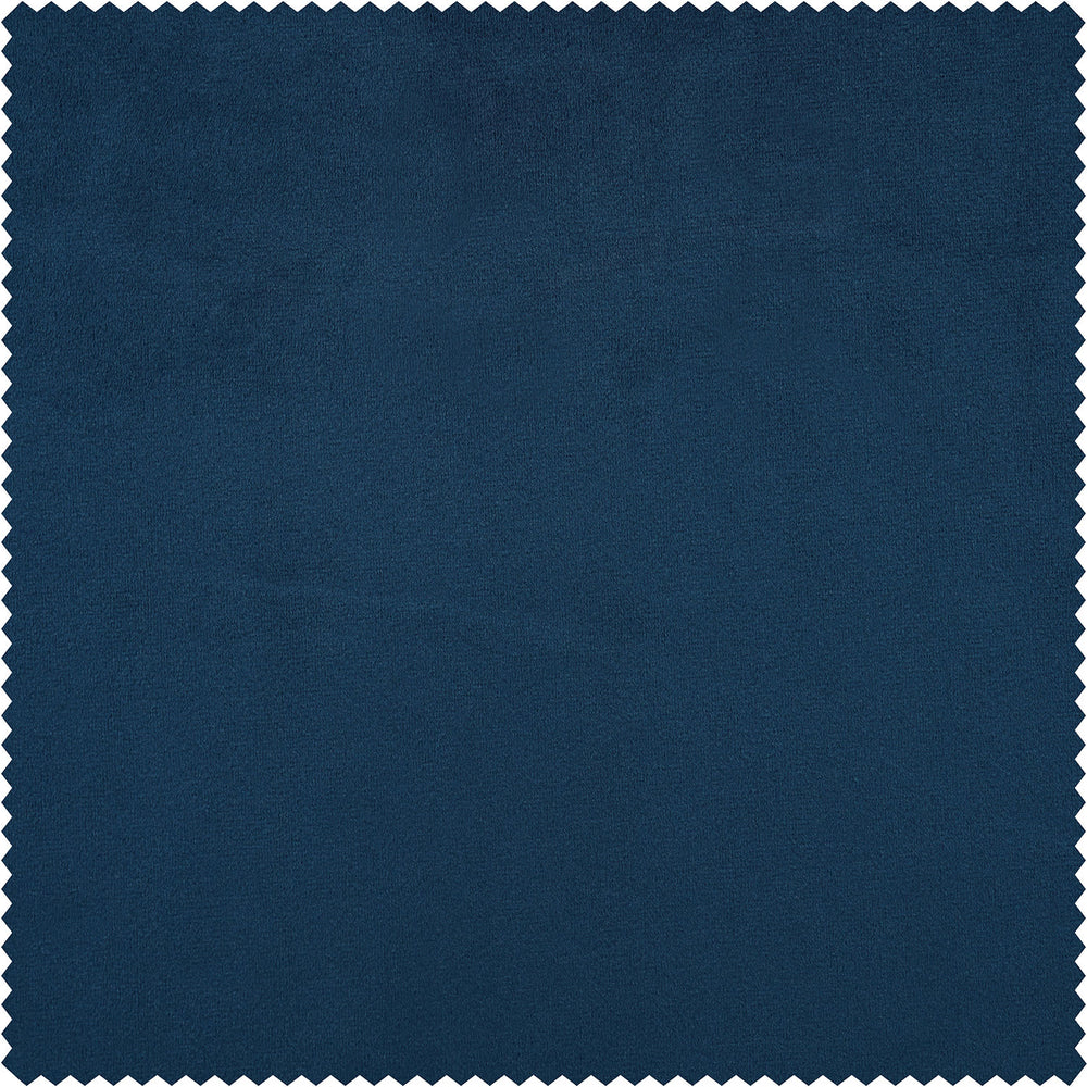 Eternal Blue Heritage Plush Velvet Custom Curtain