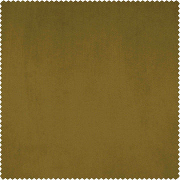 Peat Green Heritage Plush Velvet Custom Curtain - HalfPriceDrapes.com