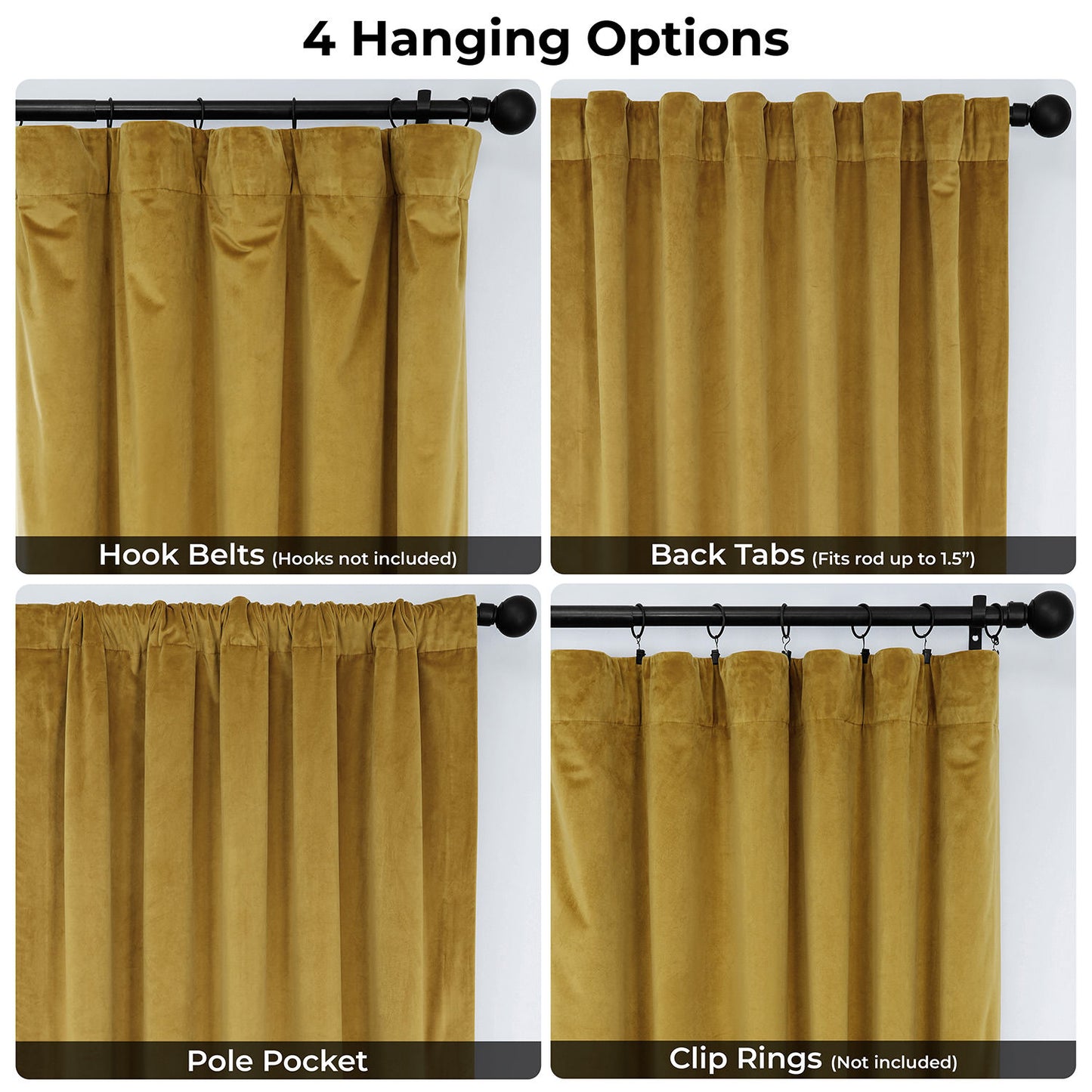 Peat Green Heritage Plush Velvet Room Darkening Curtain