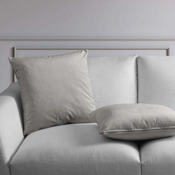 City Grey Heritage Plush Velvet Cushion Covers - Pair - HalfPriceDrapes.com