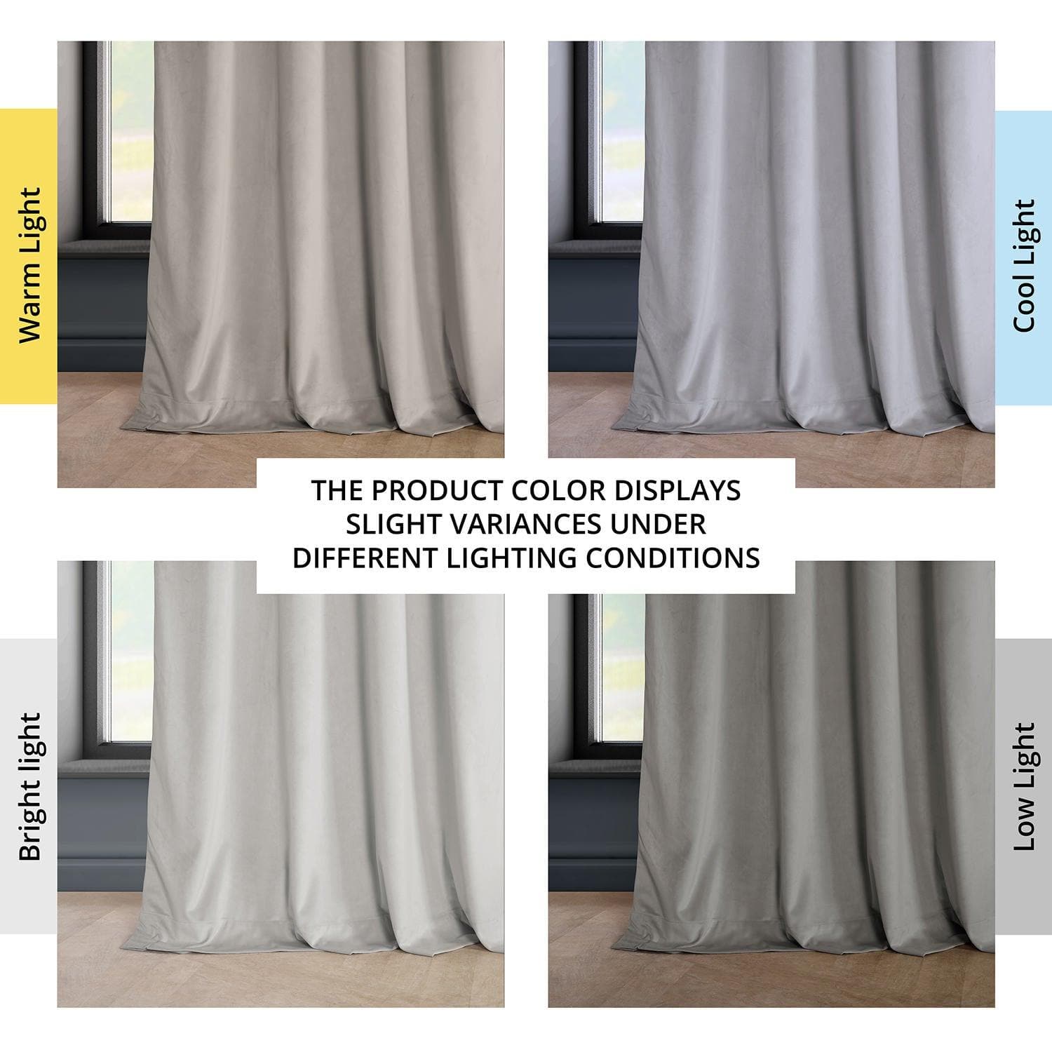 City Grey Grommet Heritage Plush Velvet Curtain - HalfPriceDrapes.com
