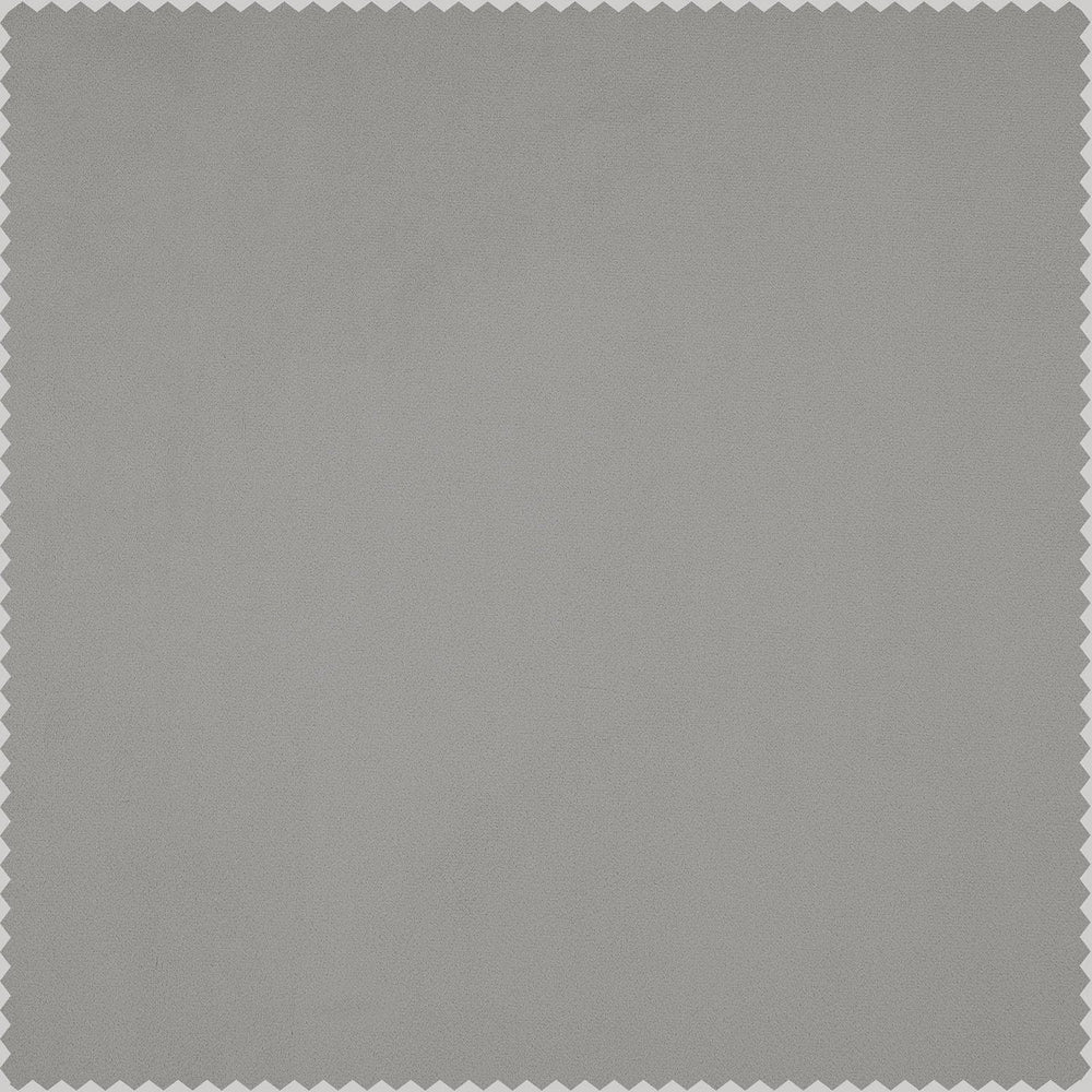 City Grey Heritage Plush Velvet Custom Curtain - HalfPriceDrapes.com