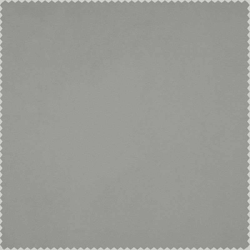City Grey Heritage Plush Velvet Custom Curtain - HalfPriceDrapes.com