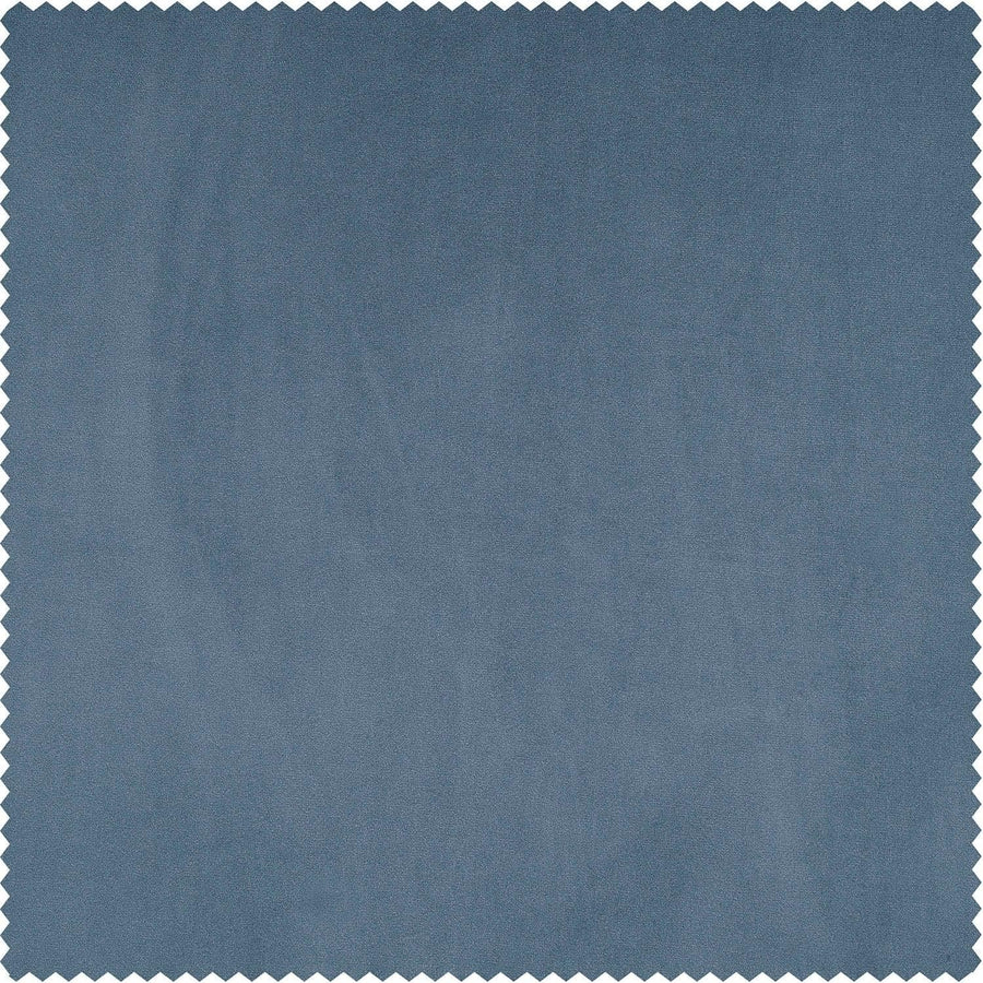 Denmark Blue Heritage Plush Velvet Swatch - HalfPriceDrapes.com