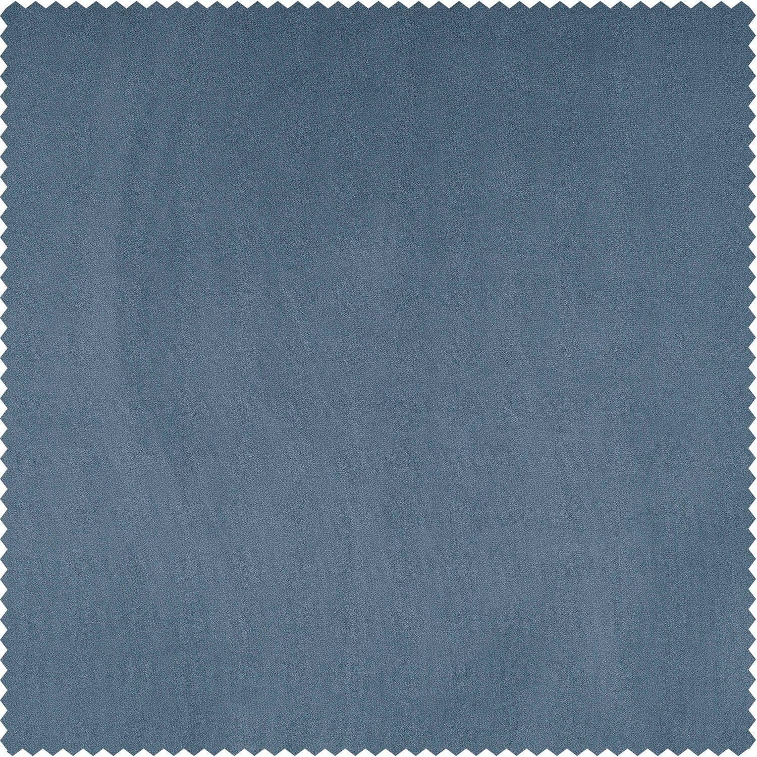 Denmark Blue Heritage Plush Velvet Custom Curtain - HalfPriceDrapes.com