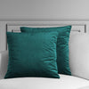 Deep Sea Teal Heritage Plush Velvet Cushion Covers - Pair