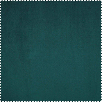 Deep Sea Teal Heritage Plush Velvet Custom Curtain - HalfPriceDrapes.com