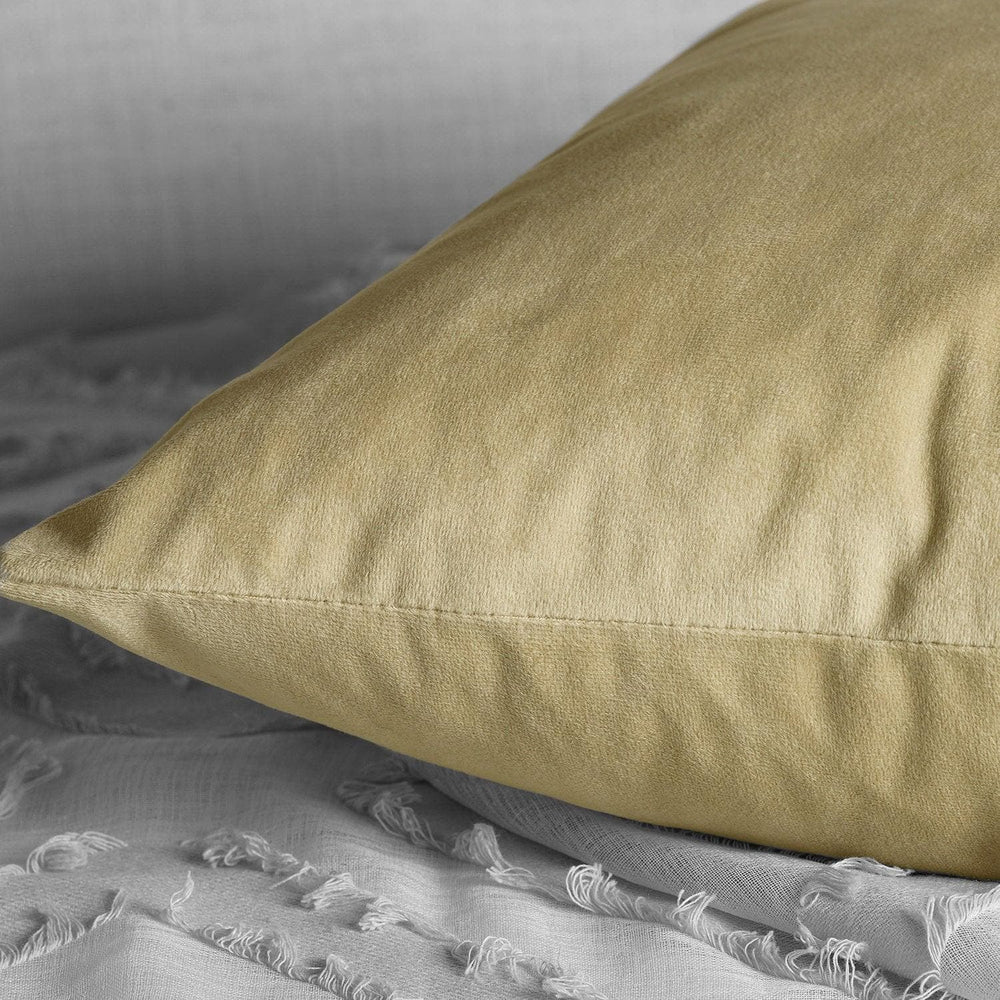 Western Tan Heritage Plush Velvet Cushion Covers - Pair - HalfPriceDrapes.com