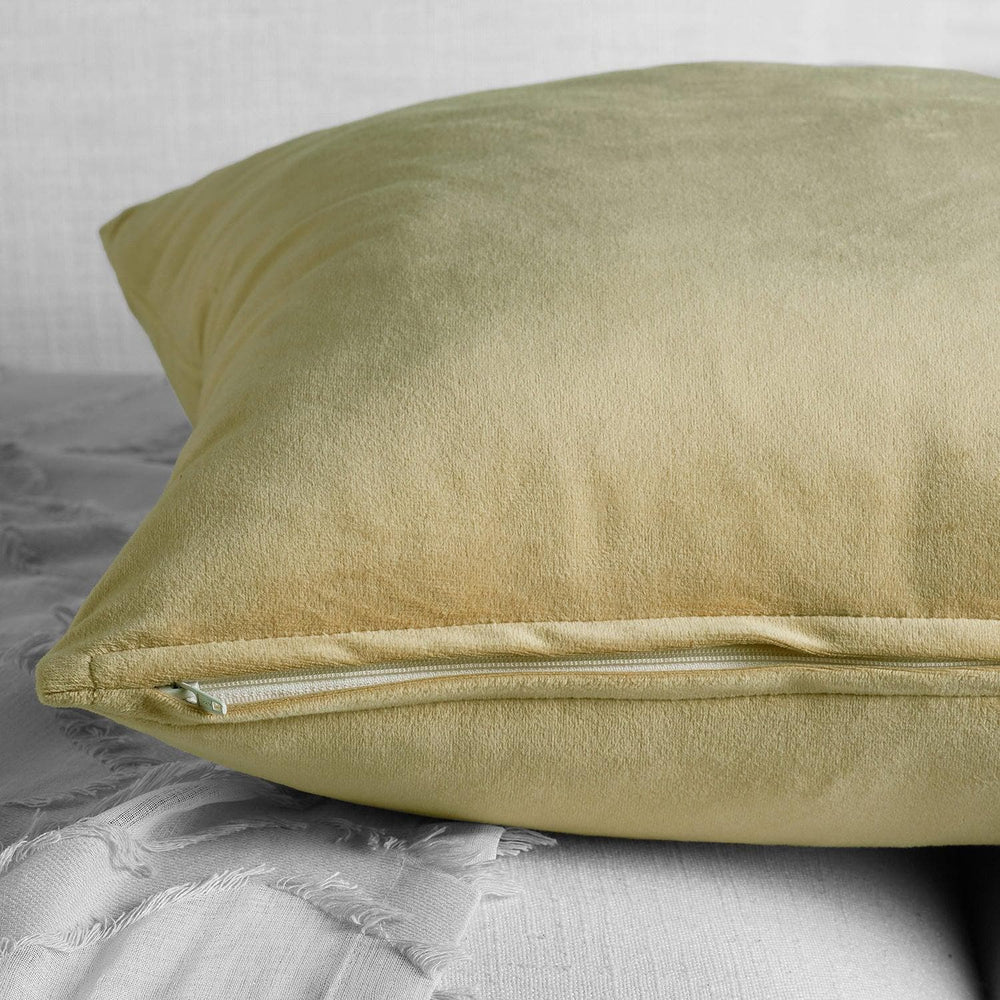 Western Tan Heritage Plush Velvet Cushion Covers - Pair - HalfPriceDrapes.com