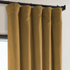 Retro Gold Heritage Plush Velvet Curtain - HalfPriceDrapes.com