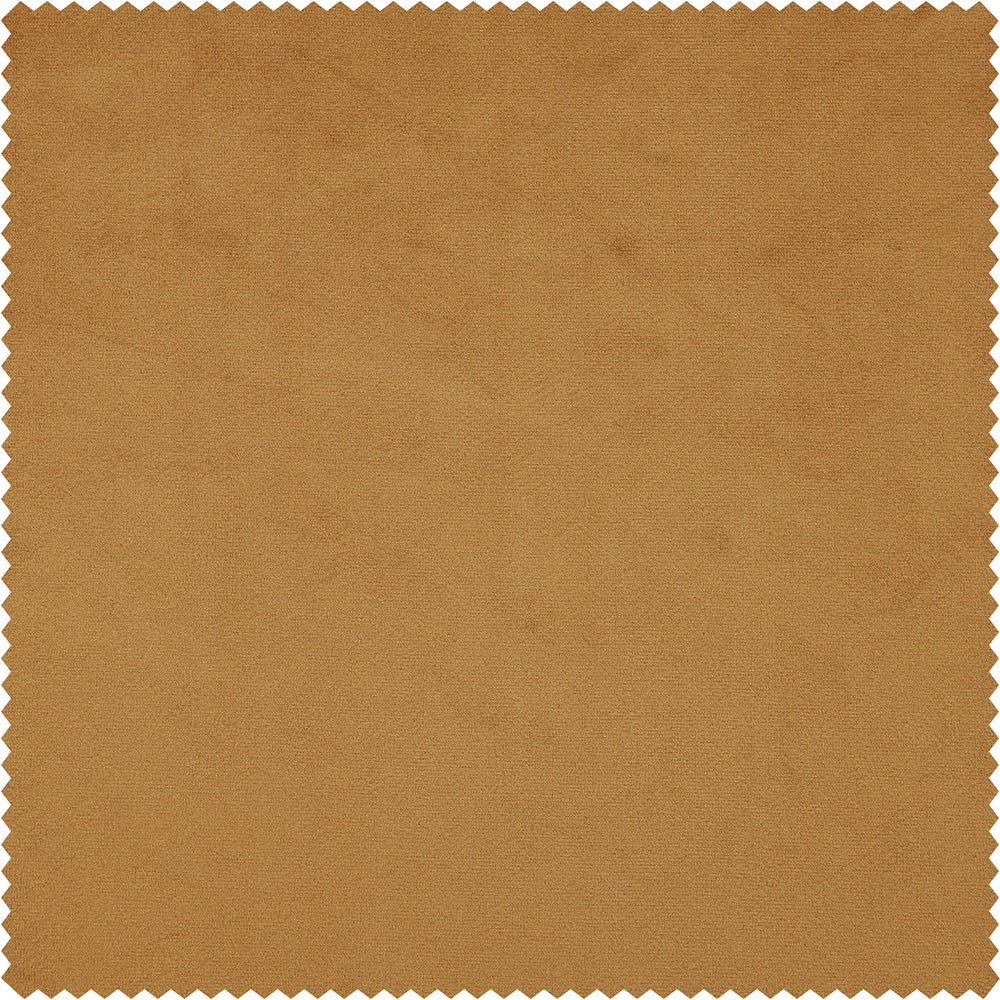Retro Gold Heritage Plush Velvet Custom Curtain