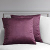 Winter Plum Heritage Plush Velvet Cushion Covers - Pair