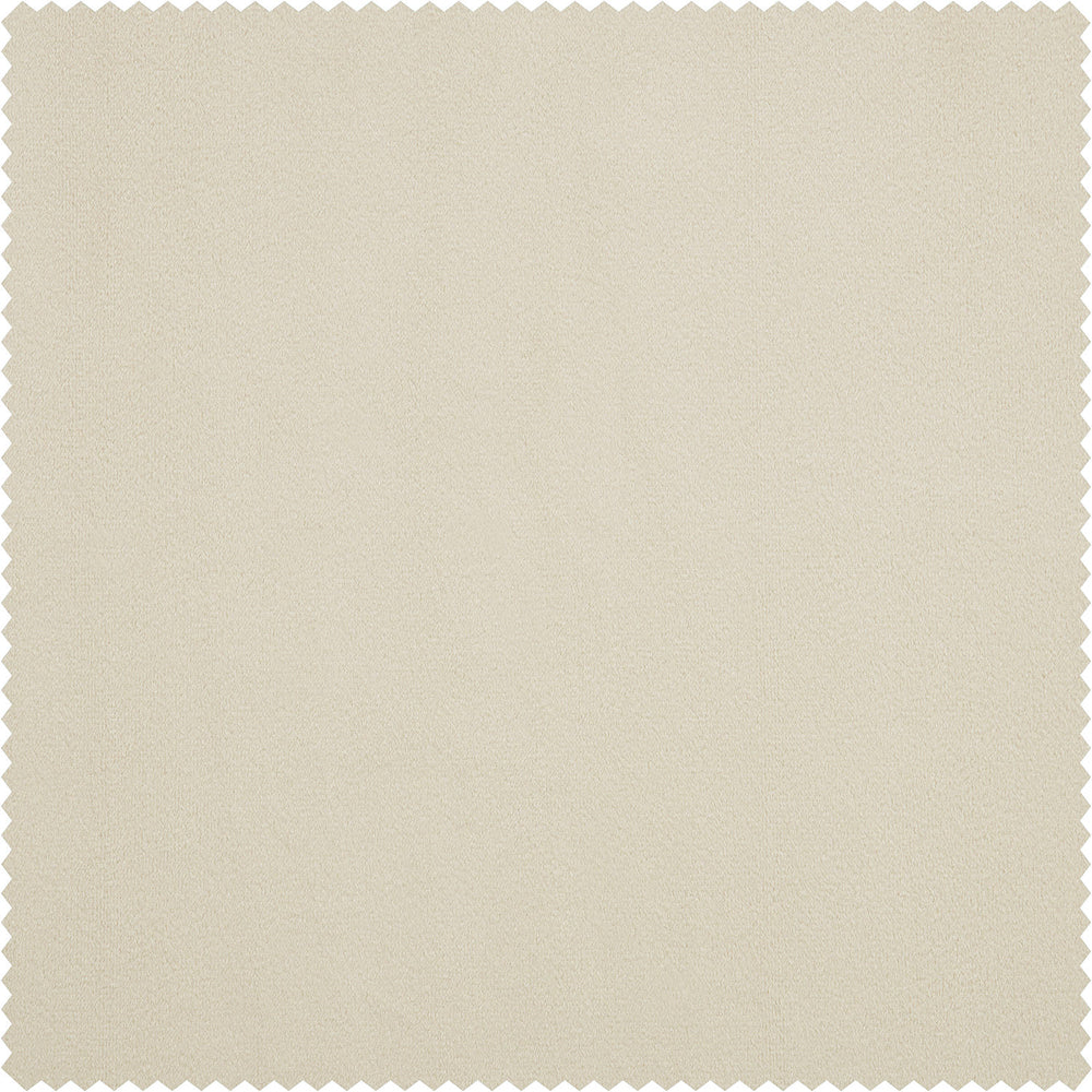 Au Lait Crème Heritage Plush Velvet Custom Curtain