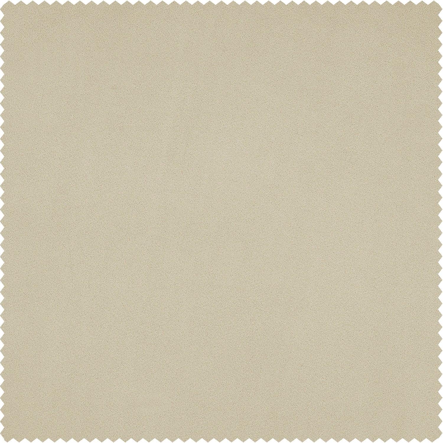 Au Lait Crème Heritage Plush Velvet Swatch - HalfPriceDrapes.com