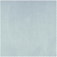 Aquarius Blue French Pleat Heritage Plush Velvet Curtain