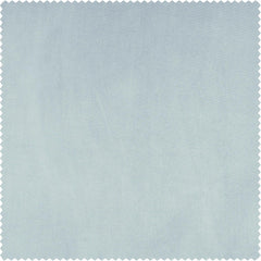 Aquarius Blue Heritage Plush Velvet Custom Curtain