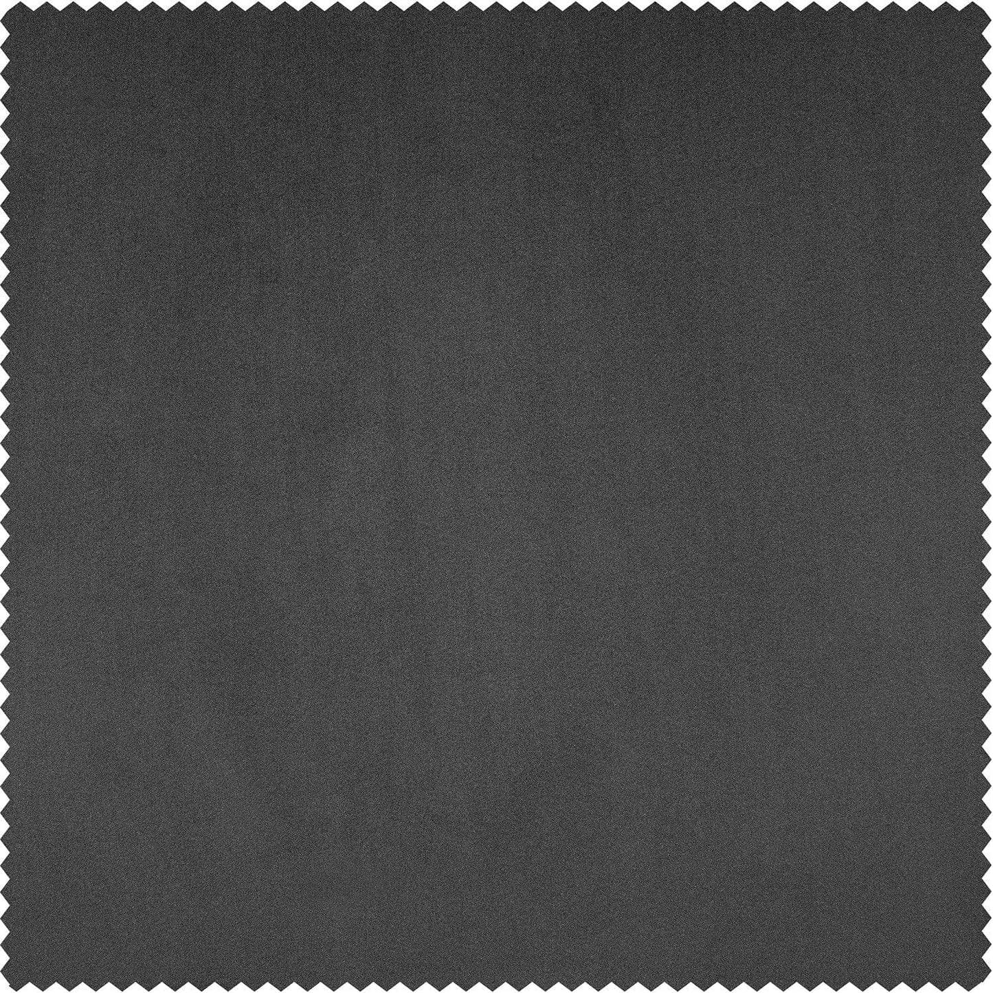 Pepper Grey Heritage Plush Velvet Custom Curtain - HalfPriceDrapes.com