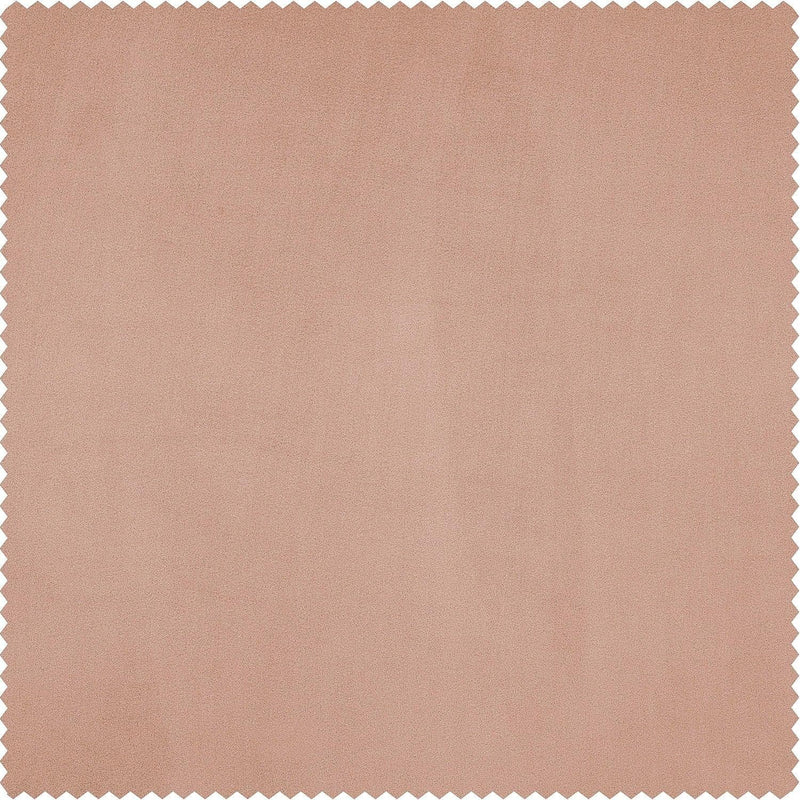 Peach Blossom Heritage Plush Velvet Custom Curtain - HalfPriceDrapes.com
