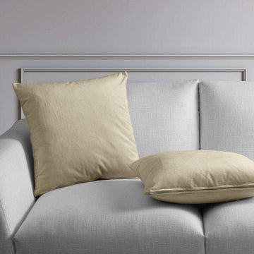 Macchiato Beige Heritage Plush Velvet Cushion Covers - Pair - HalfPriceDrapes.com