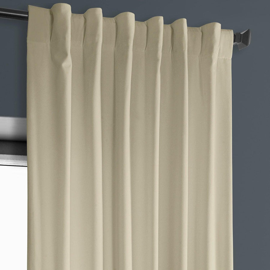 Macchiato Beige Heritage Plush Velvet Curtain - HalfPriceDrapes.com