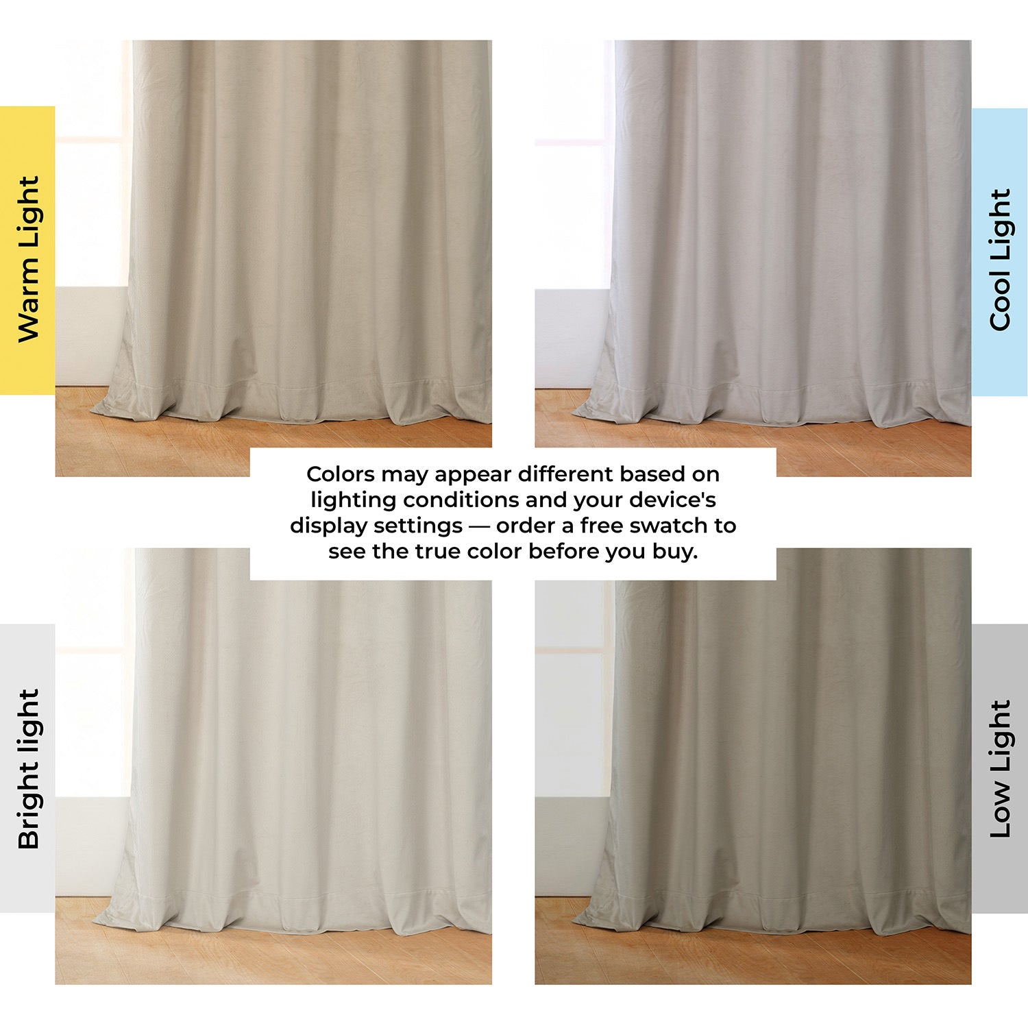 Macchiato Beige Heritage Plush Velvet Room Darkening Curtain