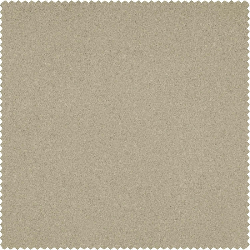 Macchiato Beige Heritage Plush Velvet Custom Curtain - HalfPriceDrapes.com