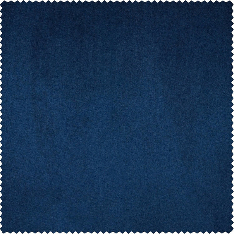 Pisces Blue Heritage Plush Velvet Custom Curtain - HalfPriceDrapes.com