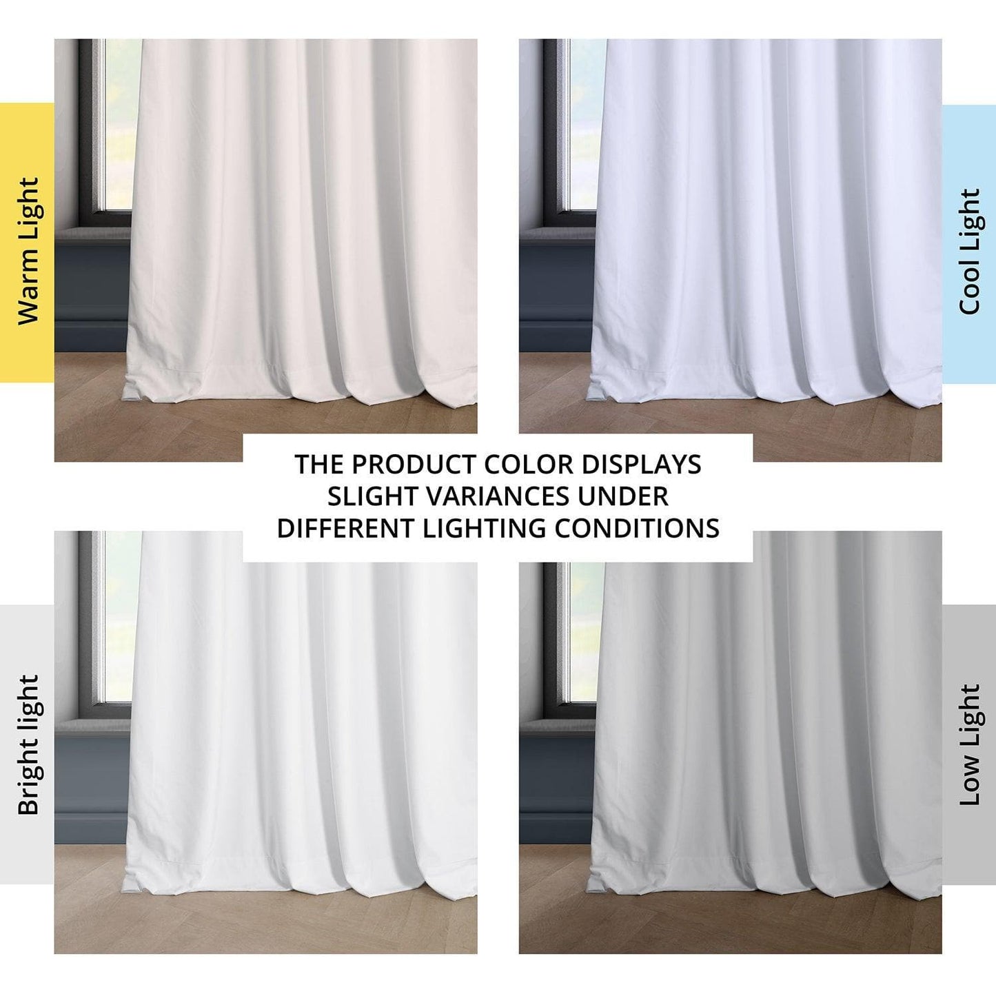 White Heritage Plush Velvet Curtain - HalfPriceDrapes.com