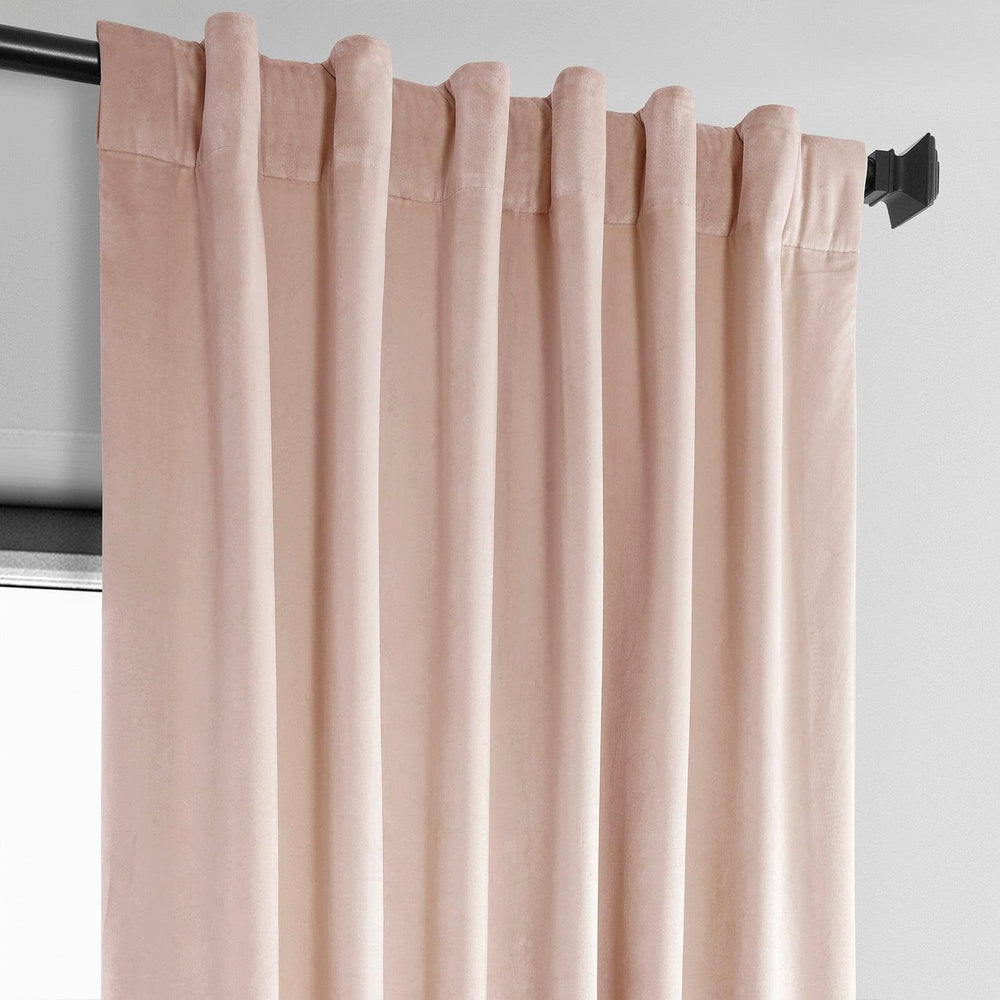 Light Pink Heritage Plush Velvet Curtain - HalfPriceDrapes.com