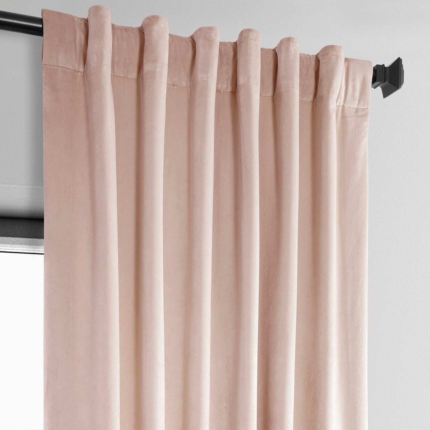 Light Pink Heritage Plush Velvet Curtain - HalfPriceDrapes.com