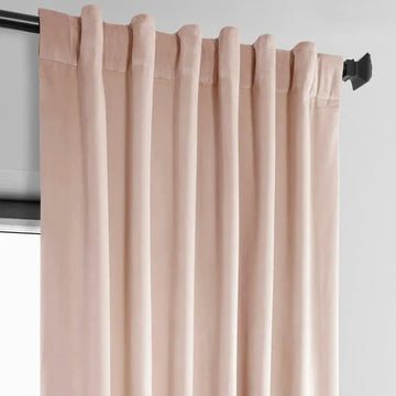 Light Pink Heritage Plush Velvet Curtain - HalfPriceDrapes.com