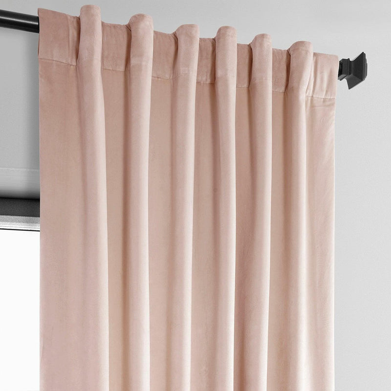 Light Pink Heritage Plush Velvet Curtain - HalfPriceDrapes.com