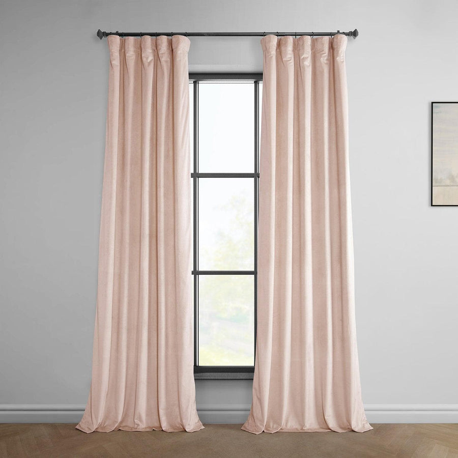 Light Pink Heritage Plush Velvet Curtain - HalfPriceDrapes.com