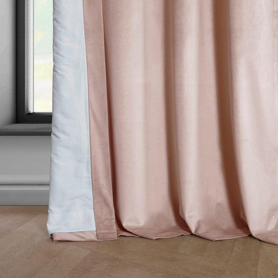 Light Pink Heritage Plush Velvet Curtain - HalfPriceDrapes.com